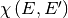 \chi\left(E,E'\right)