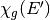 \chi_g(E')